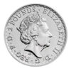 1 oz britannia fine silver bullion coin obverse