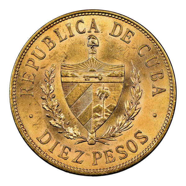 10 Pesos Jose Marti 1916 reverse size