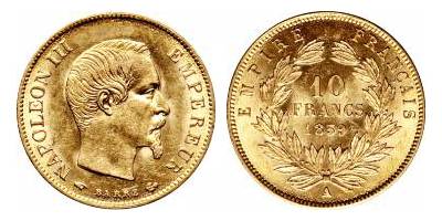 10 francs napoleon iii 1 w
