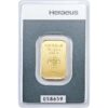 10 grams investment gold bar 9999 heraeus front