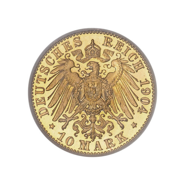 10 mark Wilhelm IΙ 1890 1912 reverse size