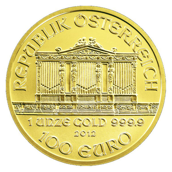 100 Euro Vienna Philharmonic reverse