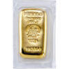 100 grams investment gold bar 9999 heraeus cast front