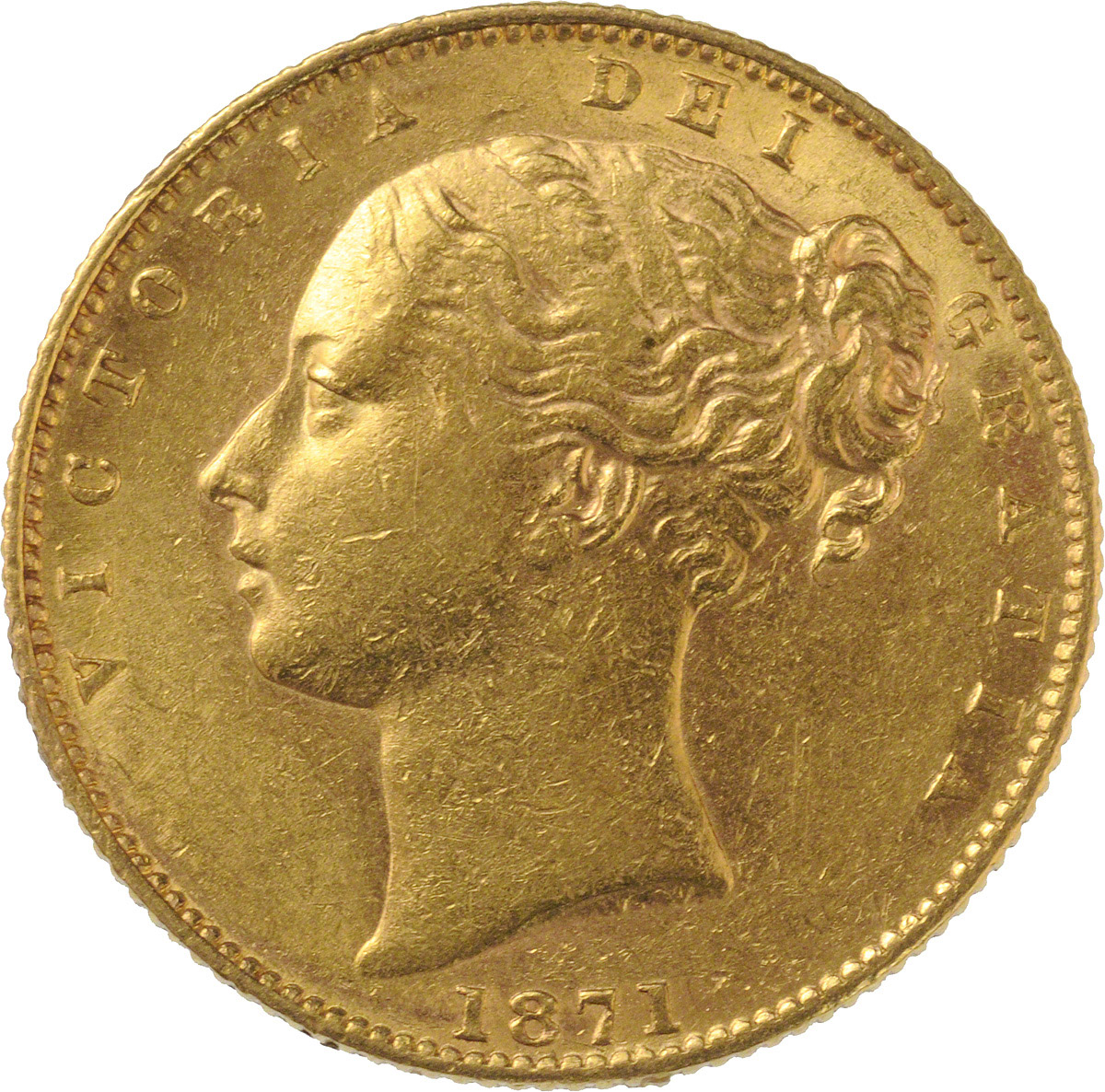 1871 Βικτώρια – Θυρεός (Νομισματοκοπείο Σίδνεϊ)