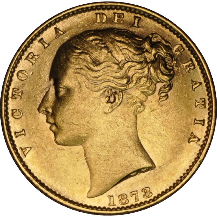 1873 Βικτώρια – Θυρεός (Νομισματοκοπείο Λονδίνου)