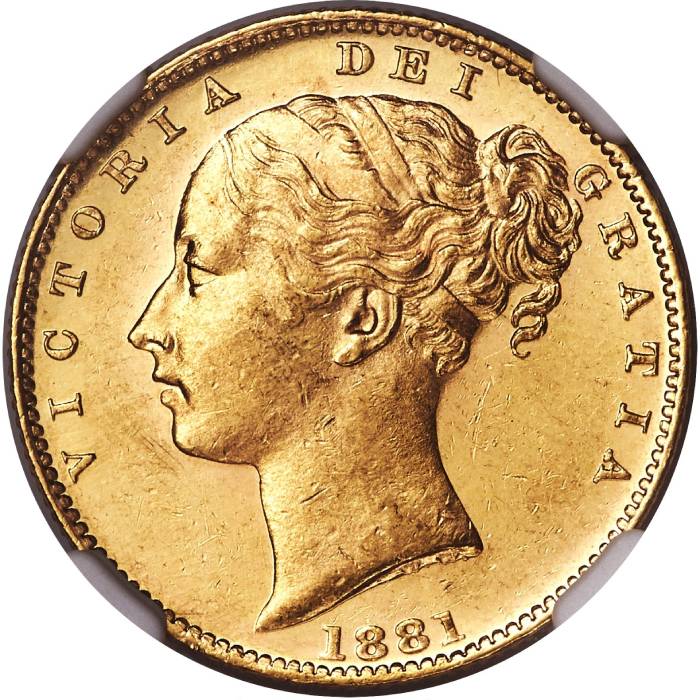 1881 Βικτώρια – Θυρεός (Νομισματοκοπείο Μελβούρνης)