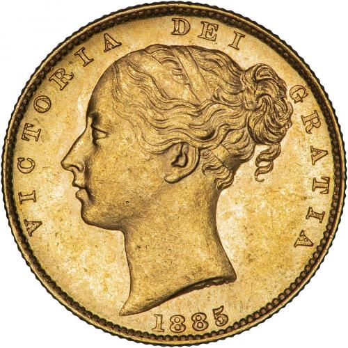 1885 Βικτώρια – Θυρεός (Νομισματοκοπείο Μελβούρνης)