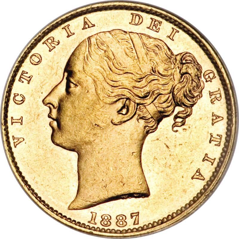 1887 Βικτώρια – Θυρεός (Νομισματοκοπείο Μελβούρνης)