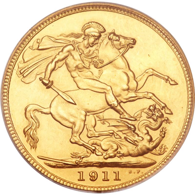 1911 Γεώργιος Ε’ (Νομισματοκοπείο Λονδίνου)