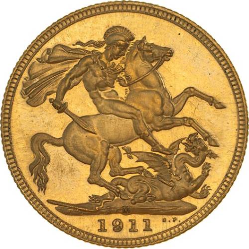1911 Γεώργιος Ε’ (Νομισματοκοπείο Μελβούρνης)