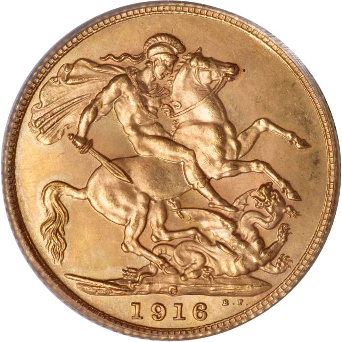1916 Γεώργιος Ε’ (Νομισματοκοπείο Οττάβα, Καναδάς)