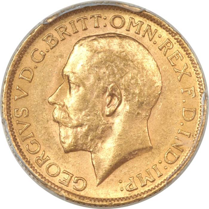 1917 Γεώργιος Ε’ (Νομισματοκοπείο Λονδίνου)