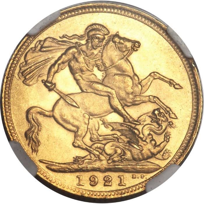 1921 Γεώργιος Ε’ (Νομισματοκοπείο Σίδνεϊ)