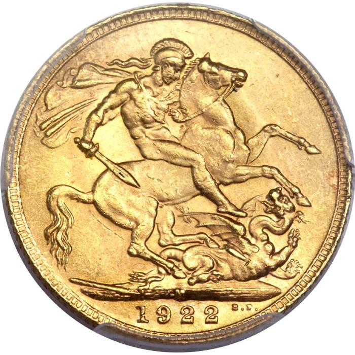 1922 Γεώργιος Ε’ (Νομισματοκοπείο Μελβούρνης)