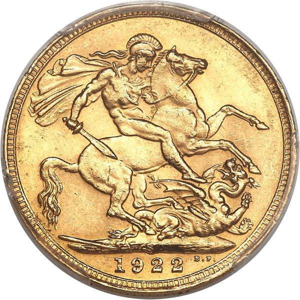 1922 Γεώργιος Ε’ (Νομισματοκοπείο Σίδνεϊ)