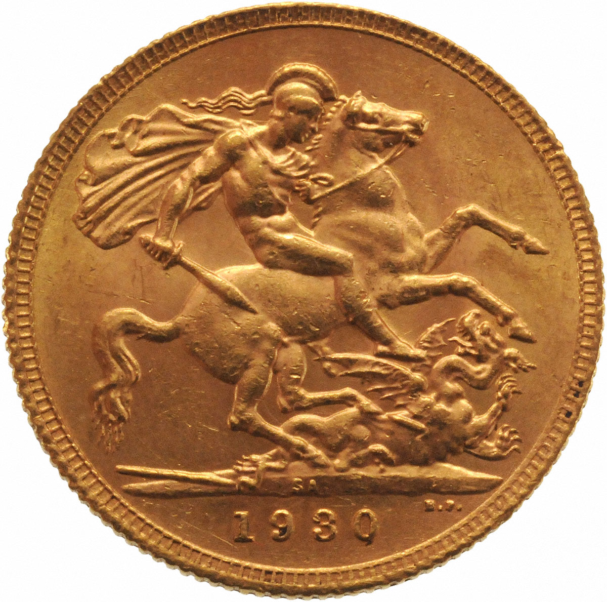 1930 Γεώργιος Ε’ (Νομισματοκοπείο Πρετόρια, Νότια Αφρική)