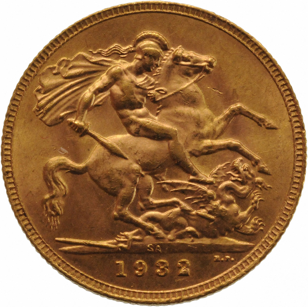 1932 Γεώργιος Ε’ (Νομισματοκοπείο Πρετόρια, Νότια Αφρική)