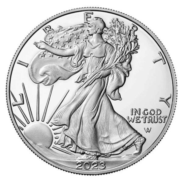1oz silver american eagle 2023 obverse