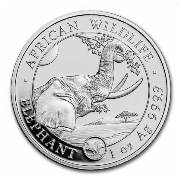 1oz silver somalia elephant 2023 reverse