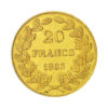 20 Francs Leopold I 1864 1866 reverse size
