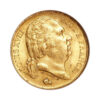 20 Francs Louis XVIII nude bust 1816 1824 obverse size