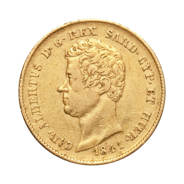 20 Lire Carlo Alberto 1831 1849 obverse size