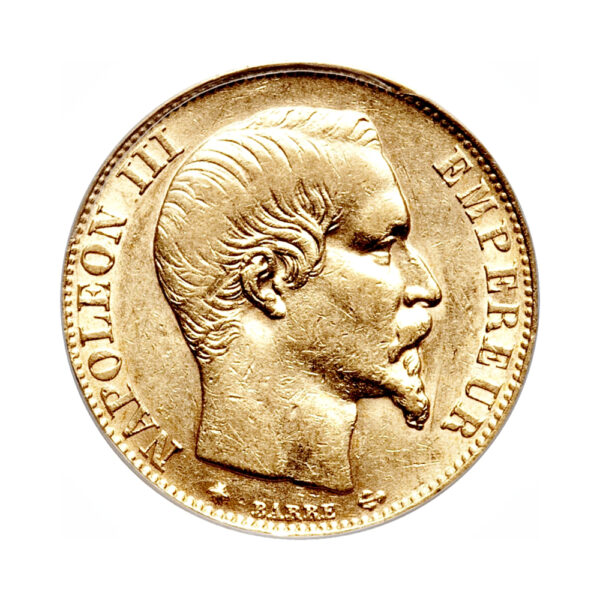 20 francs Napoleon III 1853 1860 mix dates obverse