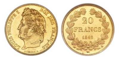 20 francs louis philippe i 2 w