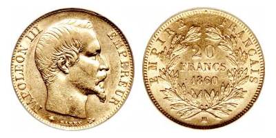 20 francs napoleon iii 2 w