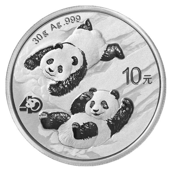 30g chinese panda 2022 obverse