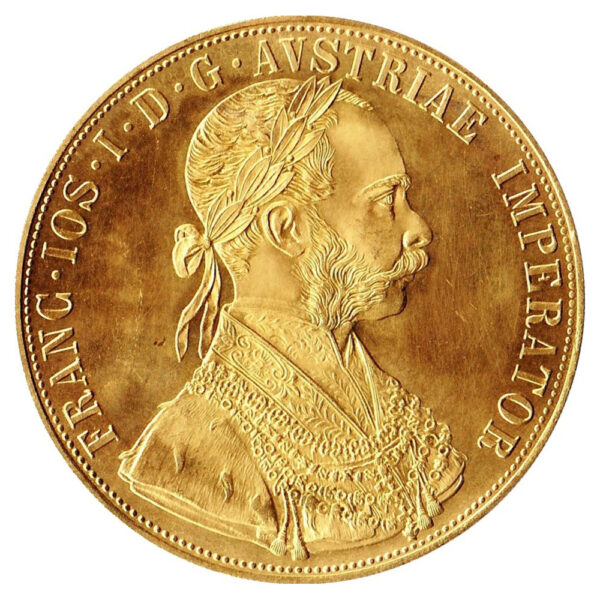 4 ducats Franz Joseph I 1915 restrike obverse