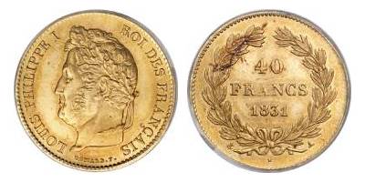 40 francs louis philippe i