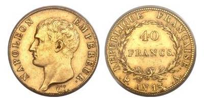 40 francs napoleon i 1804 1805