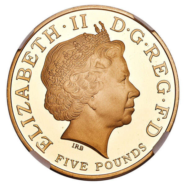 5 Pounds Elizabeth II 80th Birthday 2006 obverse
