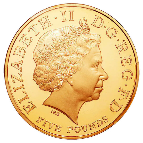 5 Pounds Elizabeth II Horatio Nelson Proof obverse 1
