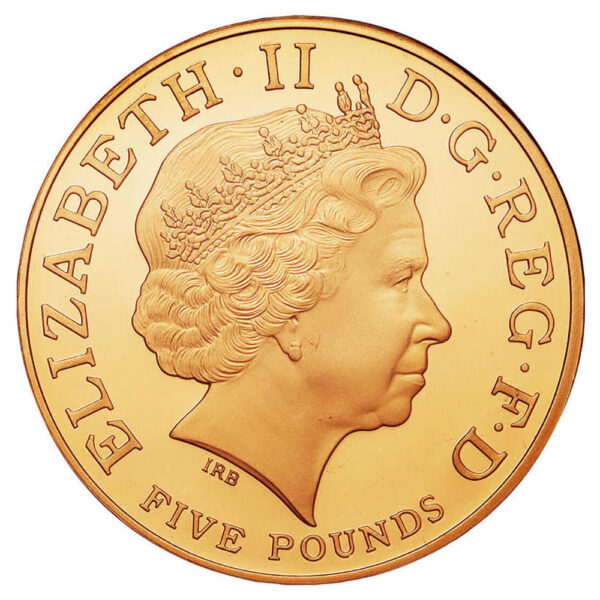 5 Pounds Prince Charles 60th Birthday 2008 obverse