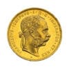 8 Florins 20 Francs Franz Joseph I obverse size