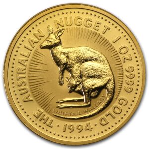 Australian nugget 1994 1 oz gold reverse