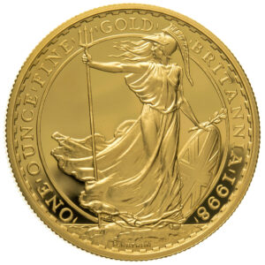 Britannia 1998 1 oz gold reverse