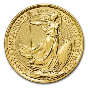 Britannia 2017 1 oz gold reverse