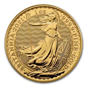 Britannia 2021 1 oz gold reverse