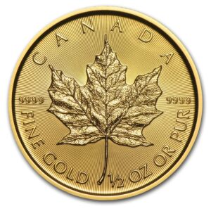 Canada Maple Leaf 2015 2021 1 2 oz gold reverse