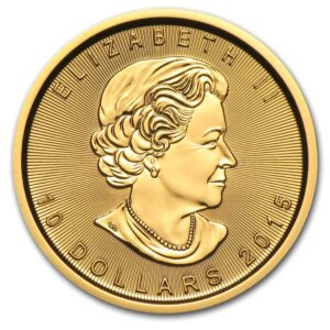 Canada Maple Leaf 2015 2021 1 4 oz gold obverse
