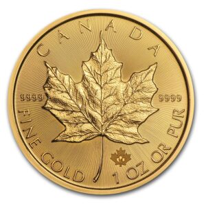 Canada Maple Leaf 2015 2021 1 oz gold reverse