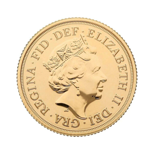 Gold Sovereign 2021 obverse size