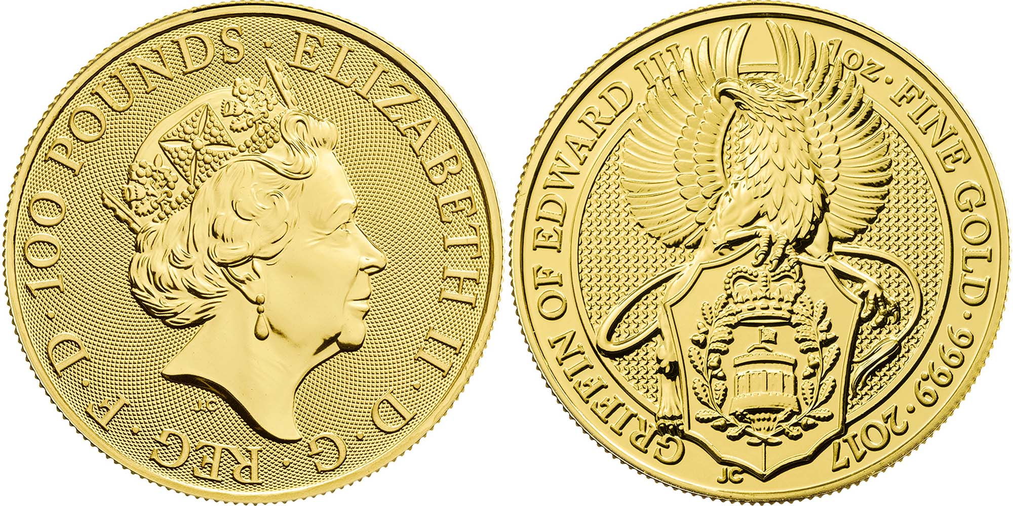 QUEEN’S BEASTS – GRIFFIN OF EDWARD III – 1oz – GOLD