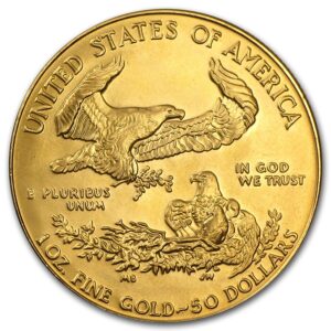 american eagle 1992 2021 oz. gold reverse