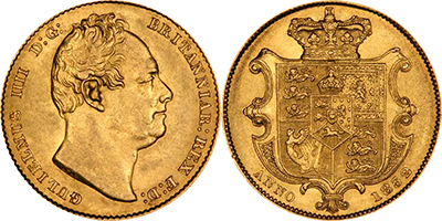 Χρυσή λίρα - William IV 1831 - 1837