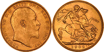 Χρυσή λίρα Edward VI 1902 - 1910